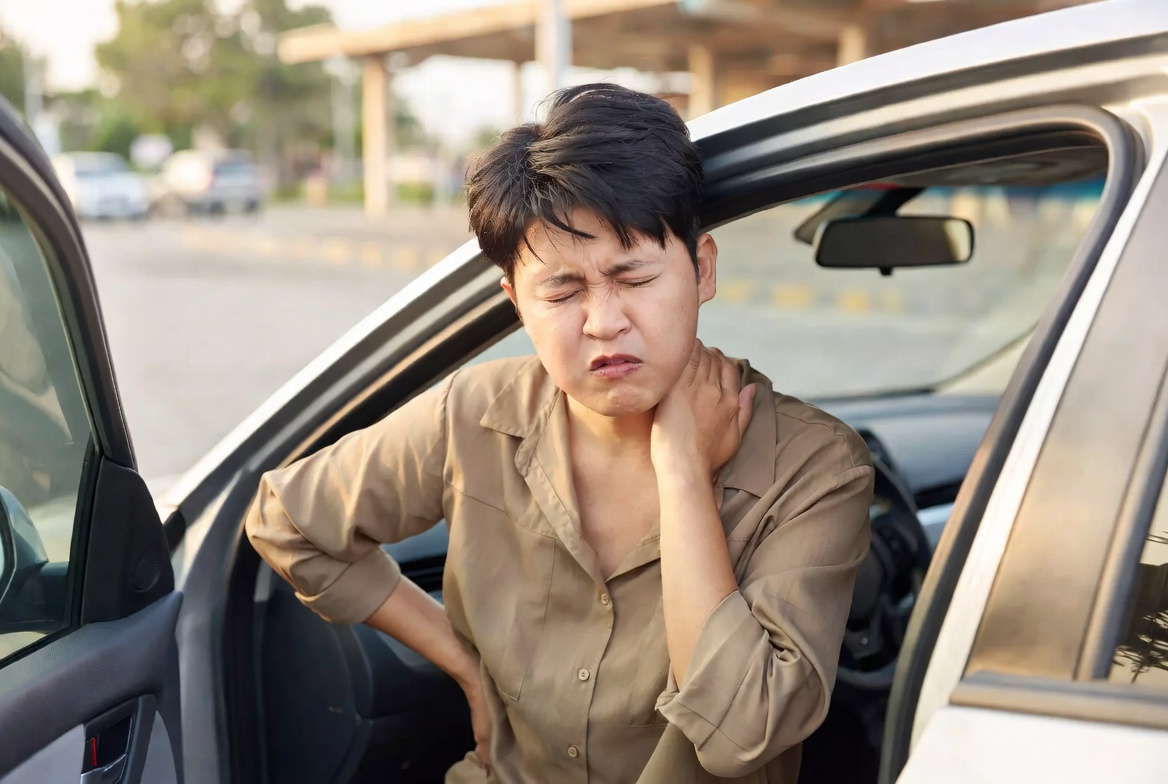 Auto injury whiplash neck pain after car wreck — Blue Star Rehabilitation Dallas TX